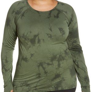 Zella NWT Green Long Sleeve Workout Top